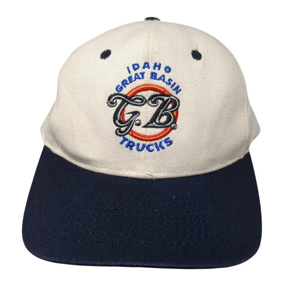 Idaho Great Basin Trucks Snapback Cap Beige One Size Adjustable Embroidered KC - Picture 1 of 9
